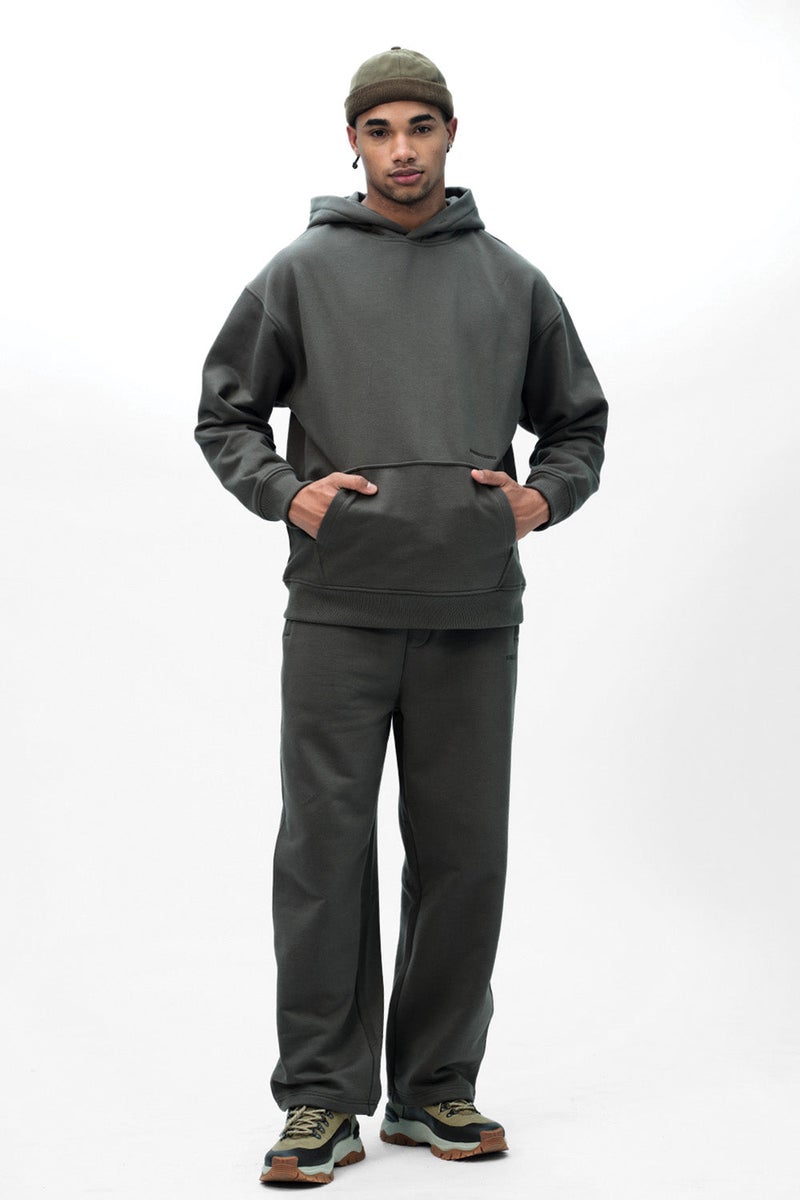 Bonkers Corner Taupe Wear A Hug Oversized Hoodie For Men's - Image 3