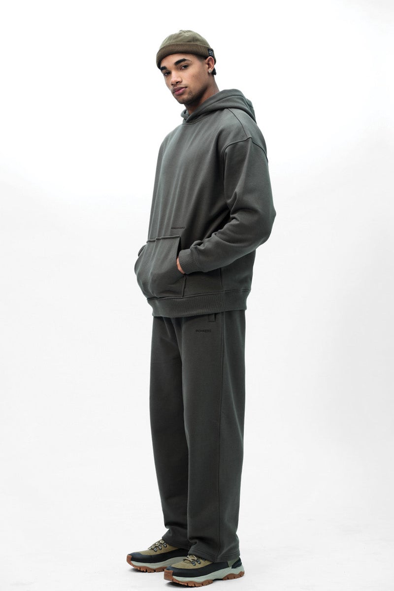 Bonkers Corner Taupe Wear A Hug Oversized Hoodie For Men's - Image 5