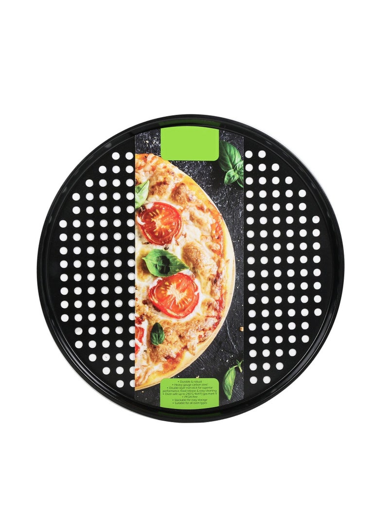 wilko Pizza Platter 31cm, Non-stick Surface For Easy Cleaning