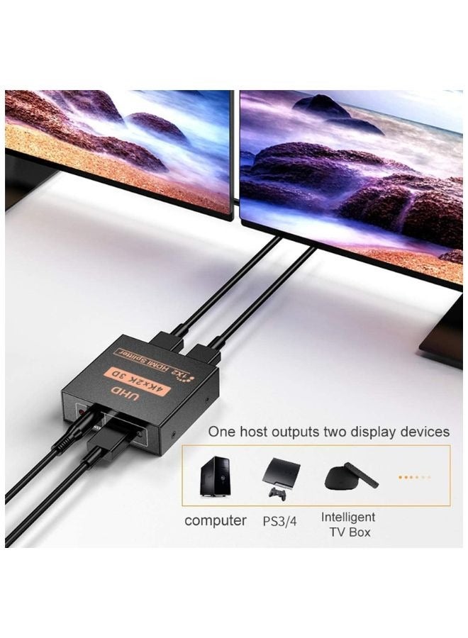 إكس أل تي موزع HDMI 1 في 2 مخرج 4K، يدعم 4K 30 هرتز، متوافق مع PS4 DLP Xbox - Image 3