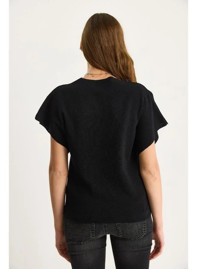 Ginger V Neck Wrap Around Top