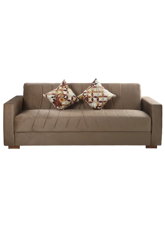 Lion Jaguar leather sofa (sofa - chaise lounge - bed) 3 seats 210*100 cm + 2 cushions - Image 2