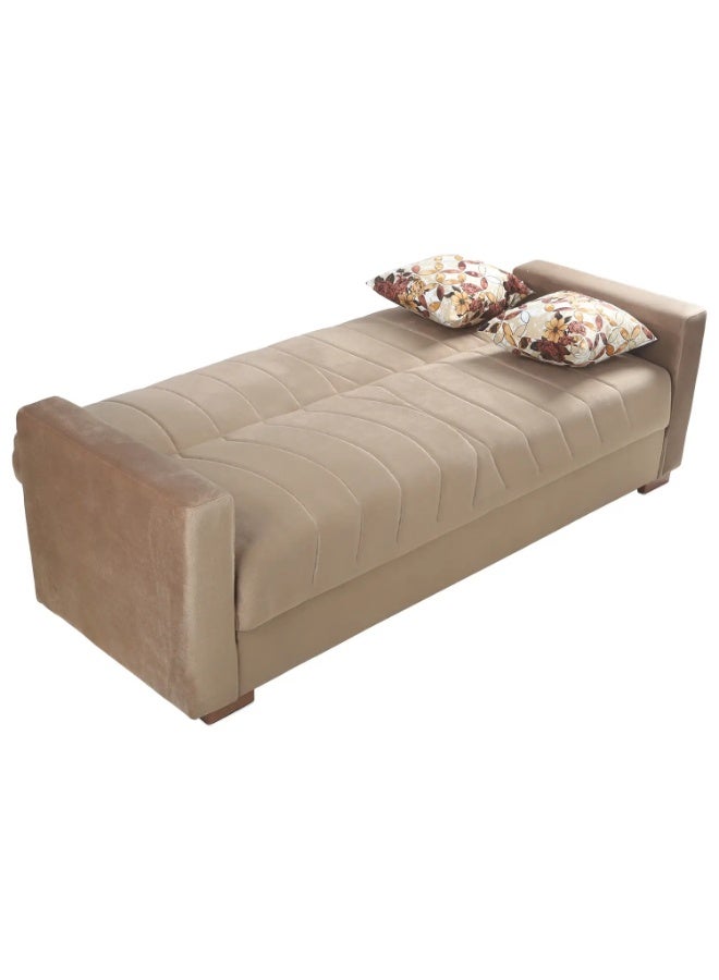 Lion Jaguar leather sofa (sofa - chaise lounge - bed) 3 seats 210*100 cm + 2 cushions - Image 4