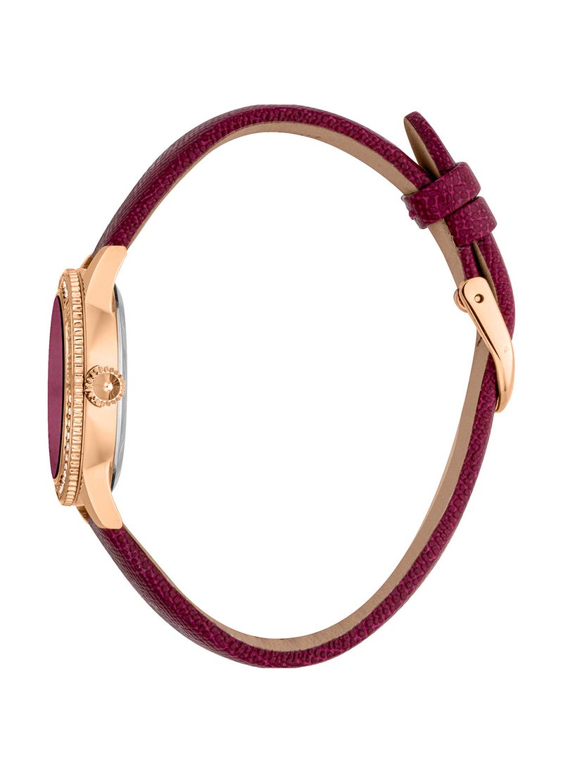 Just Cavalli - Women's Round Shape Leather Wrist Watch JC1L275L0025 - 30 Mm - Image 1
