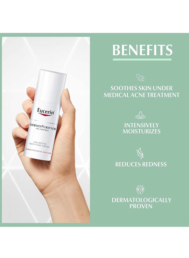 Eucerin DermoPurifyer Adjunctive Soothing Cream Acne Prone Skin - Image 3