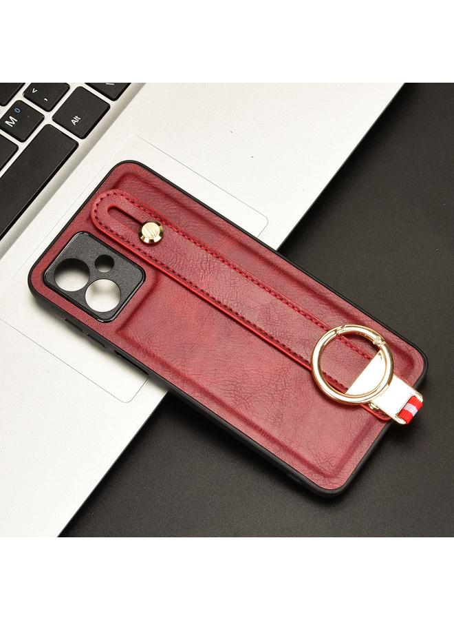 اس-توب جراب خلفي من الجلد لهاتف Motorola Moto G14 مع سوار المعصم - Image 2