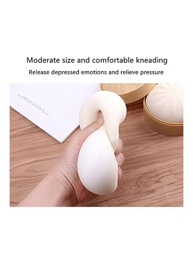 NIBEMINENT Sensory Stress Relief Simulation Steamed Stuffed Bun Squishy Toy for Children Adults Teens 5cm - Image 4
