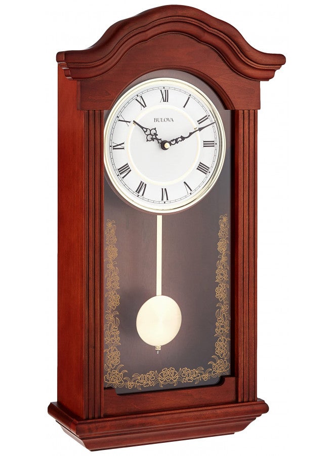 Bulova C4443 Baronet Chiming Clock, Mahogany - Image 1
