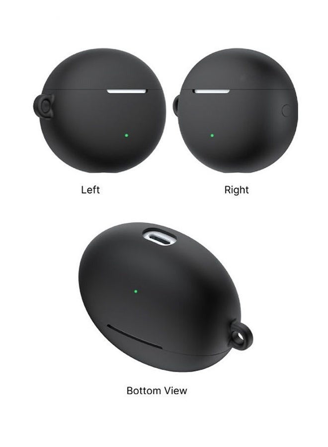 Soft Silicone Case Cover For Huawei FreeBuds 4i -Black - Image 4