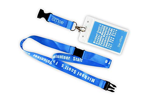 JUST FUNKY The Office Fun Run Race for The Cure Lanyard Id Badge Sleeve Raise Rabies Awareness Official The Office Collectible Lanyard - Image 1