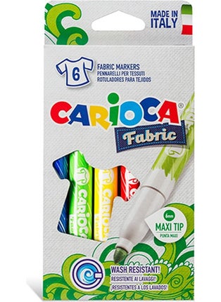 carioca Fabric Fabric Dyeing Maxi 6 Colors (40956) 