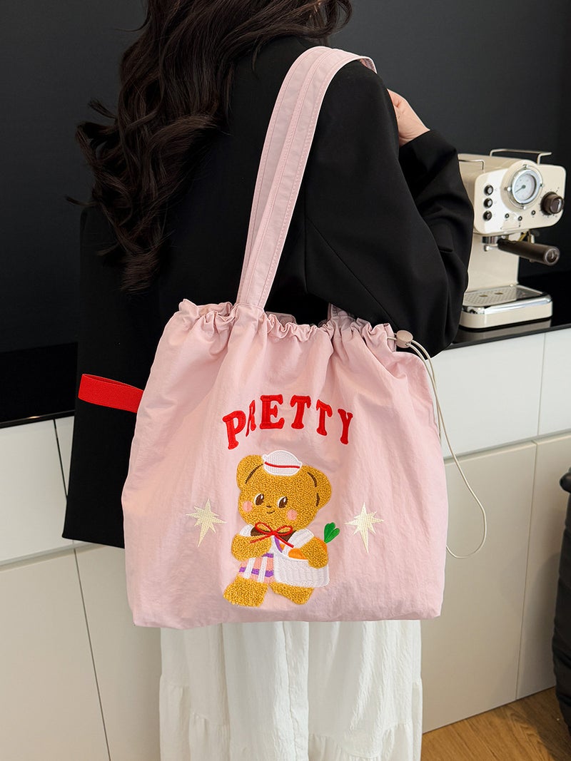 Bag Korean Style Lazy Style Underarm Bag Women'S Cute Cartoon Tote Bag Large Capacity Shoulder Cloth Bag - Image 2