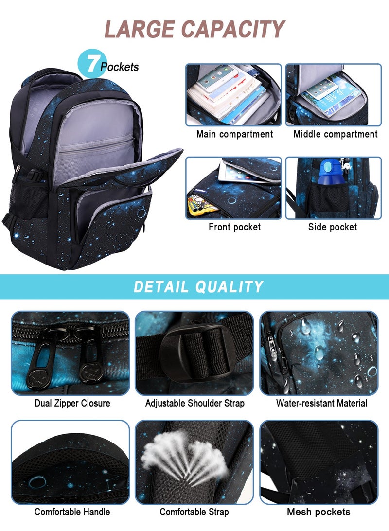 URbazaar 3Pcs Set Children Trolley School Bags Large Capacity Girls Bookbag Boys Rolling Backpack Travel Wheeled Kids' Luggage Bag  - Image 5