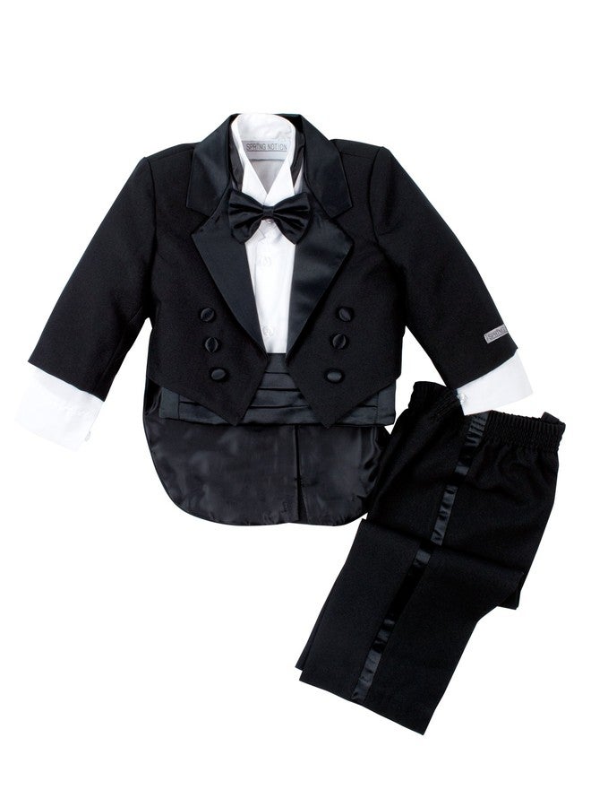 Spring Notion Baby Boys' Black Classic Tuxedo with Tail Large /12-18 Months - Image 1