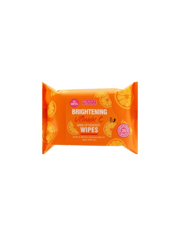 BEAUTY FORMULAS Brightening Vitamin C Make-up Remover Wipes 25pcs - Image 1