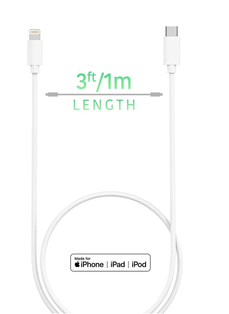 ELTRAZONE - MFI Certified USB C to Lightning Cable for Fast Charging iPhone with Power Delivery - Image 1