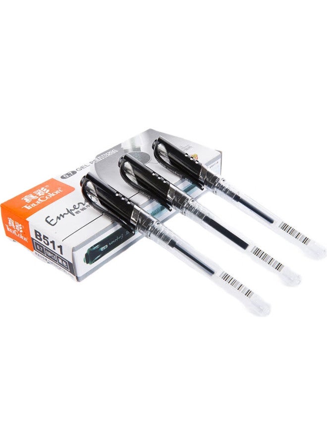 Truecolor Gel Pen 0.7Mm Black Bullet Tip For Office, Exam, Business, Signature, Student Stationery, Meeting Notes - Image 1