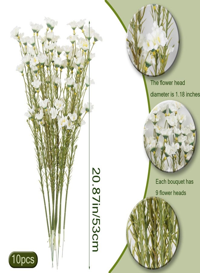 CITYES 10pcs Artificial Flower Lily of The Valley White - Image 2