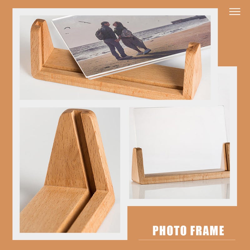 Base Picture Frame Sign Display Board Label Showing Stand Price Holder - Image 5