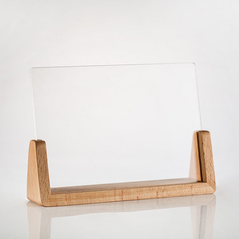 Base Picture Frame Sign Display Board Label Showing Stand Price Holder - Image 1