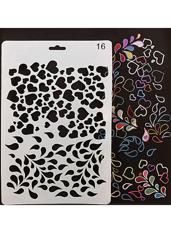 NIBEMINENT Multi-Functional Drawing Stencil White