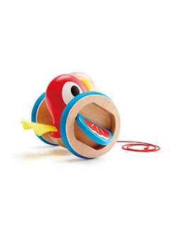 Hape Baby Bird Pullalong ; Wooden Wobbling & Flapping Pull Toddler Toy Bright Colors Multicolor L 5.2 W 5 H 4.8 Inch  - Image 2