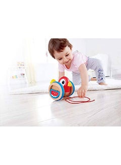 Hape Baby Bird Pullalong ; Wooden Wobbling & Flapping Pull Toddler Toy Bright Colors Multicolor L 5.2 W 5 H 4.8 Inch  - Image 3