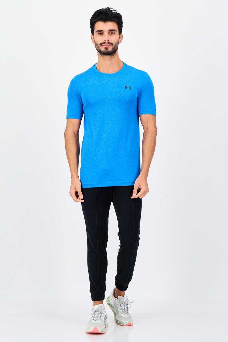 UNDER ARMOUR Men Sportswear Fit Short Sleeve Training T-Shirt, Blue - Image 4