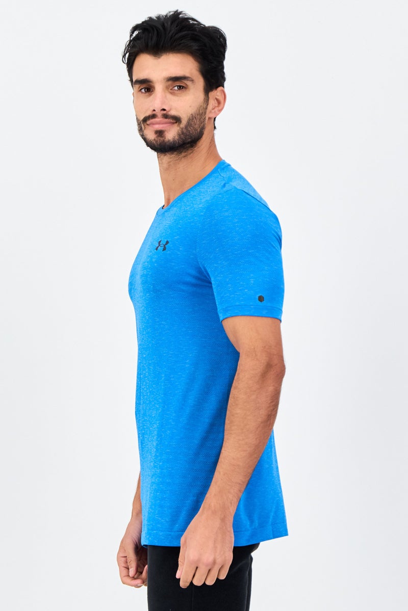 UNDER ARMOUR Men Sportswear Fit Short Sleeve Training T-Shirt, Blue - Image 2