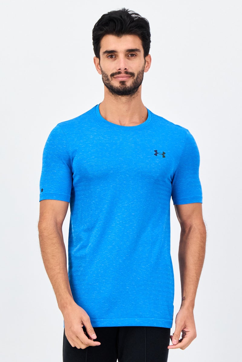 UNDER ARMOUR Men Sportswear Fit Short Sleeve Training T-Shirt, Blue - Image 1