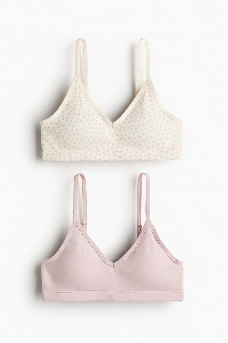 H&M 2-pack padded crop tops