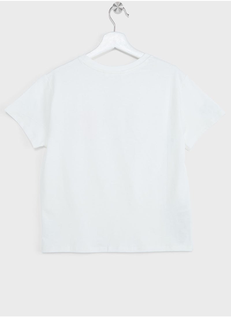 MANGO - Youth Logo Print T-Shirt - Image 1