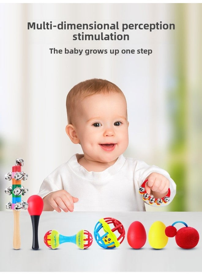 Baby Toys Children's Hand Bell Educational Early Education Training 0-1 Years Old Baby Newborn Three Sand Hammer Rattle-Color:One Rattle - Image 4