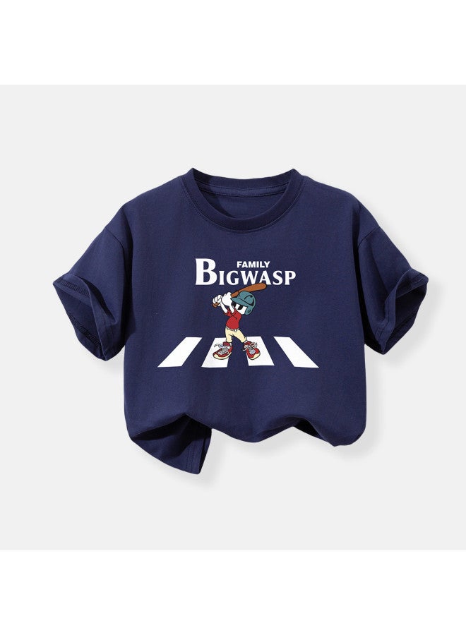 Bumblebee Boys' Short-sleeve T-shirts 2025 New Summer Collection - Breathable Solid Color Casual Top For Big Kids Trendy Children's Wear - Image 3