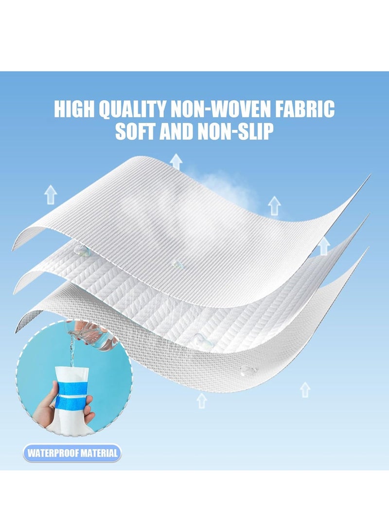 KASTWAVE Disposable Dog Shoes, Waterproof Dirt-Proof Outdoor Dog Rain Boots, with Adjustable Straps, for Paw Protection, for Small to Medium Large Dogs, 20Pcs, Medium - Image 5