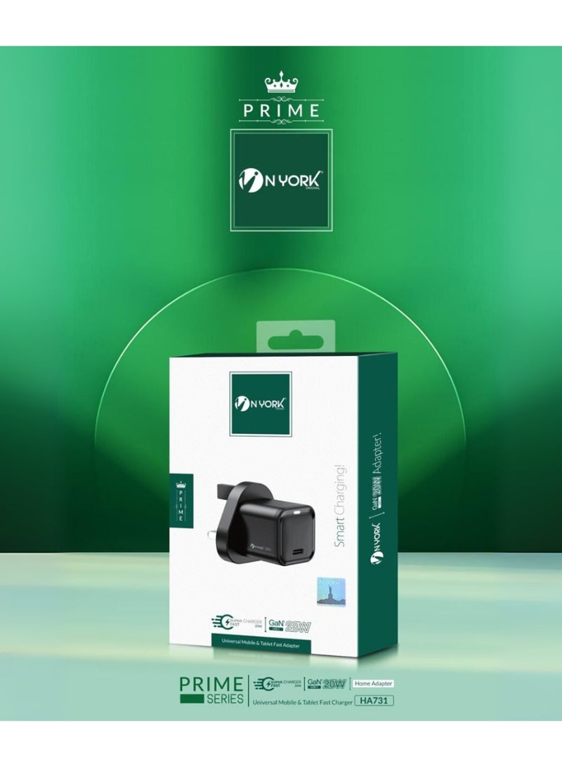 NYORK N YORK Universal Mobile & Tablet Fast Charger – 20W | Prime Series (Model: HA731) - Image 2