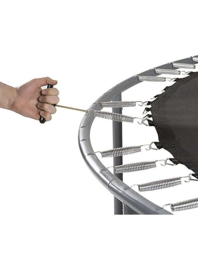 Generic Shopster 8 Feet Jumping Trampoline with Safety Net, Suitable for Both Kids & Adults | Indoor & Outdoor | Supports Weight Capacity of 150 Kgs (Dia -8ft) Extra Bounce - Image 2