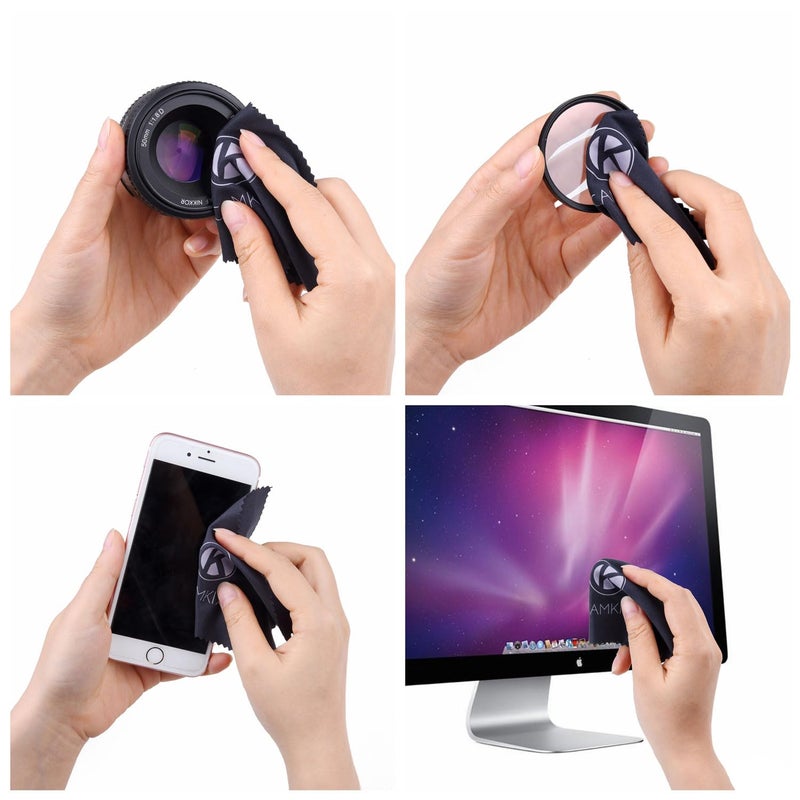 CamKix Lens and Screen Cleaning Kit - 3X Cleaning Spray, 3X Microfiber Cloth - Perfect to Clean The Lens of Your DSLR Camera (3 Bottles) - Image 4