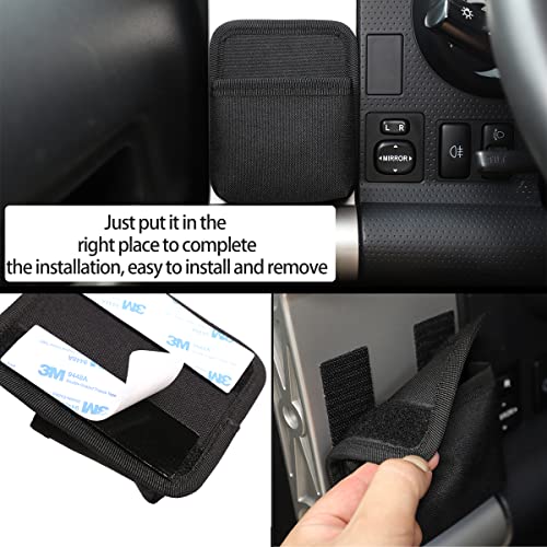 YUECHI For Toyota FJ Cruiser 2007-2021 car center console side outlet storage bag (Main driving storage bag) - Image 4