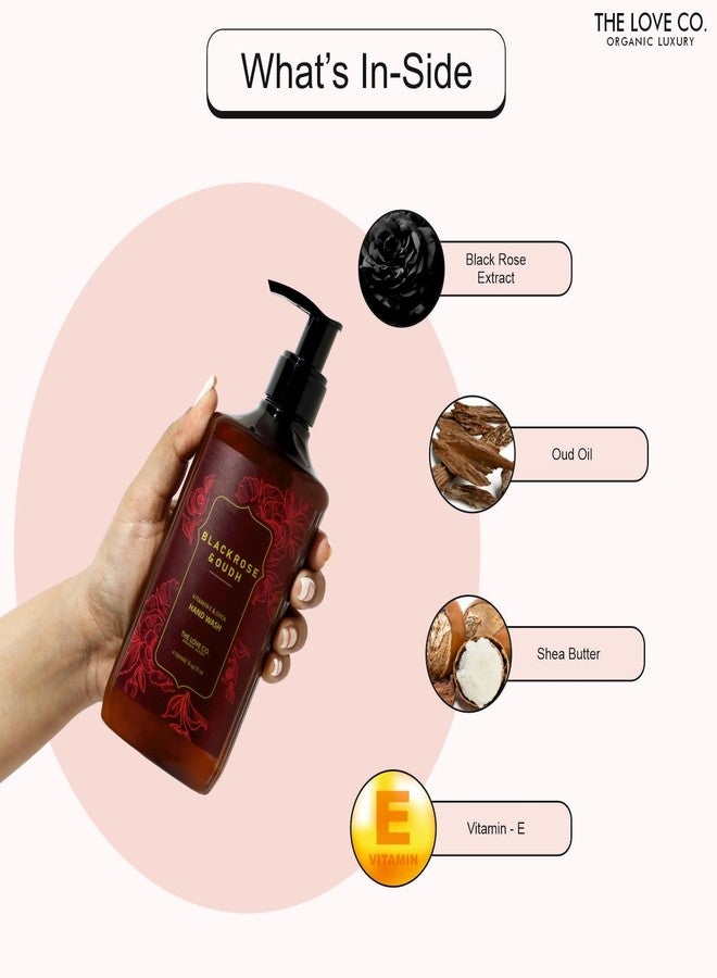 ذا لوف كو. غسول اليدين من ذا لوف كو. برائحة الورد الأسود والعود - مرطب وملطف - منظف لطيف لأيدي ناعمة ورطبة - مثالي للبشرة الحساسة - 250 مل - Image 4
