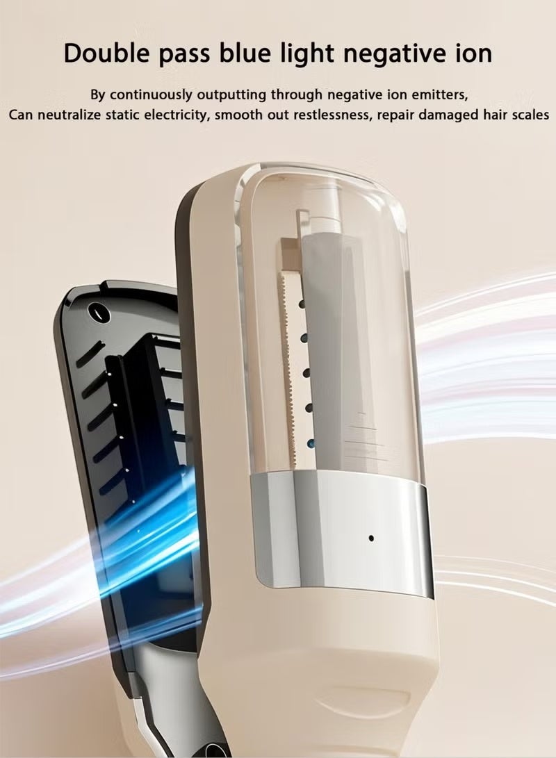 2 in 1 Hair Straightener Hair Split Ends Trimmer，Cordless Split End Hair Trimmer for Broken, Frizzy, Dry & Brittle Split Ends, Automatic Electric Hair Clipper for Home or Salon, No Loss of Length, Hair Care for Men & Women - Image 5