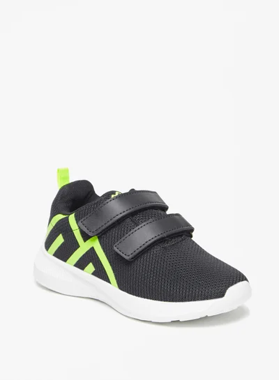 أوكلان Logo Print Sports Shoes with Hook and Loop Closure