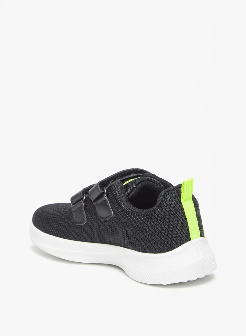 أوكلان Logo Print Sports Shoes with Hook and Loop Closure