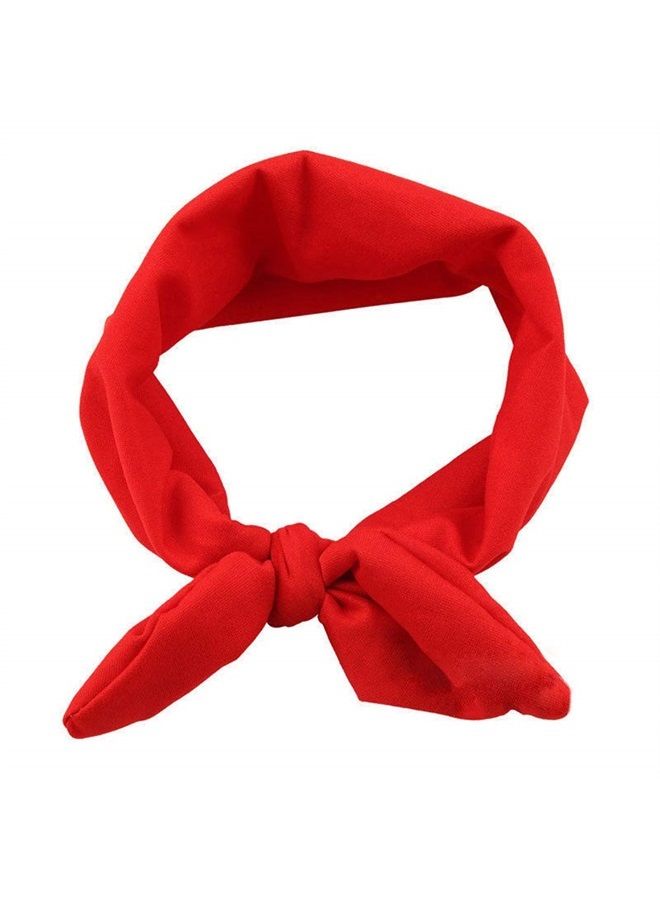 4PCS Women Elastic Bow Hairband Adult Turban Knotted Bunny Ears Headband Headdress Hair Accessories Headwrap