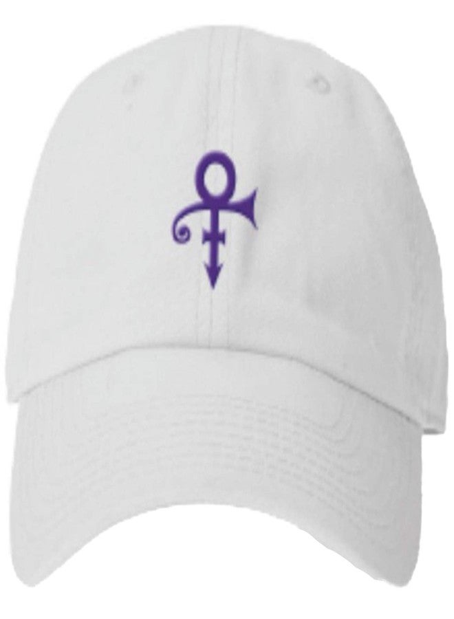 Prince Official Love Symbol White Baseball Hat, One Size - Image 1