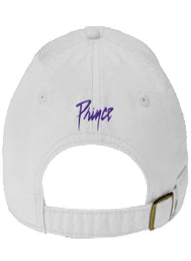 Prince Official Love Symbol White Baseball Hat, One Size - Image 2