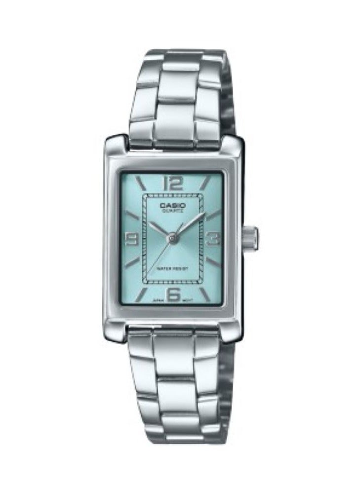 CASIO Analog Stainless Steel Band Rectangle Shape Wrist Watch LTP-1234DD-2ADF