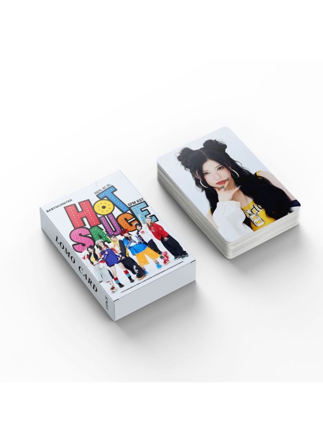 EHOME 55Pcs Baby Monster New Album Hot Sauce Lomo Card - Image 4
