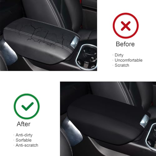 faccaibbg Center Console Cover for Porsche Cayenne 20112018 BlackArmrest Cover for 2011 2012 2013 2014 2015 2016 2017 2018 Porsche Cayenne GTSPlatinum Edition Accessories - Image 3
