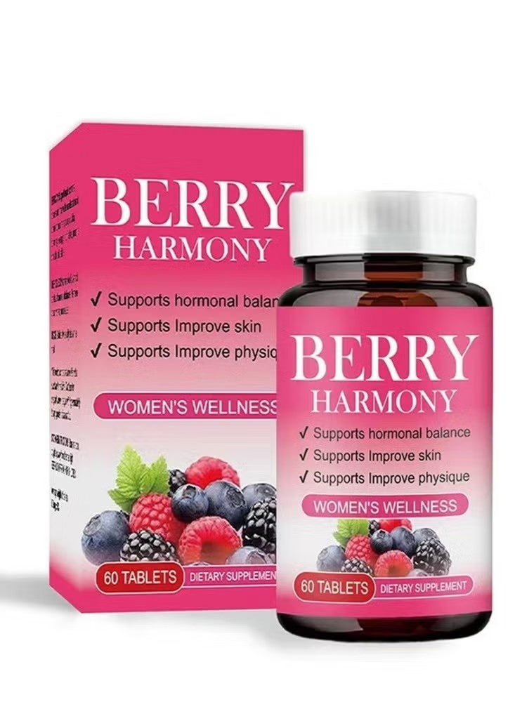 بيري هارموني ​ اقراص Berry Harmony لتوازن صحة المرأة | لدعم التوازن الهرموني والصحة العامة | 60 قرص - Image 1